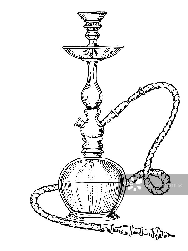 水烟雕刻风格图片素材