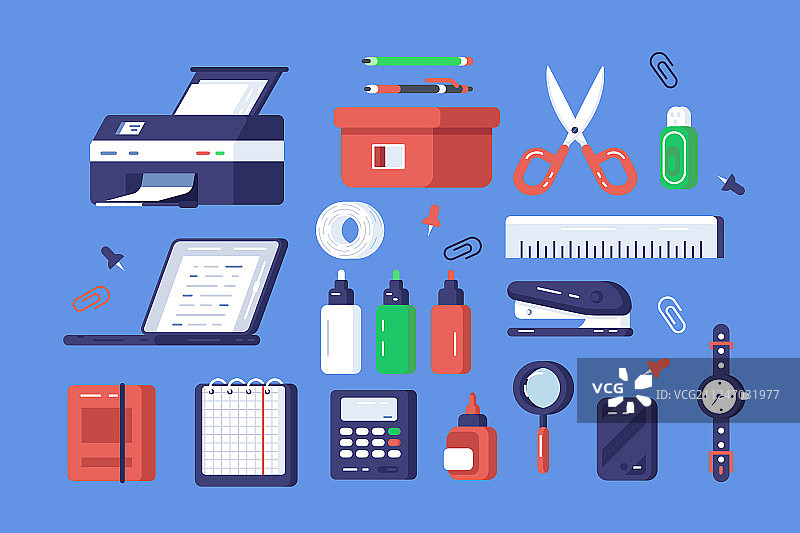 文具用品套装图片素材