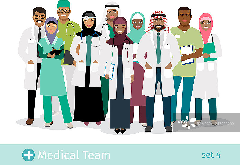 穆斯林医院团队图片素材