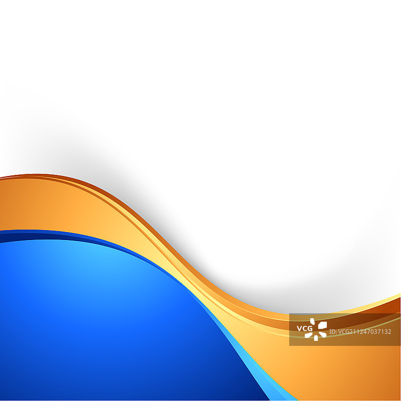 明亮蓝色金色抽象背景边框图片素材