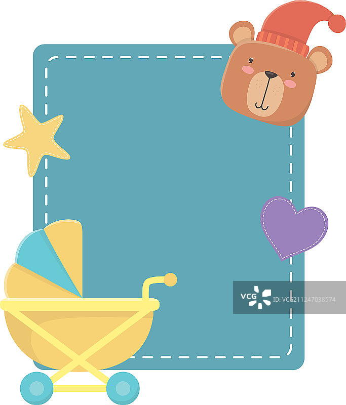 滑板车和泰迪熊设计图片素材