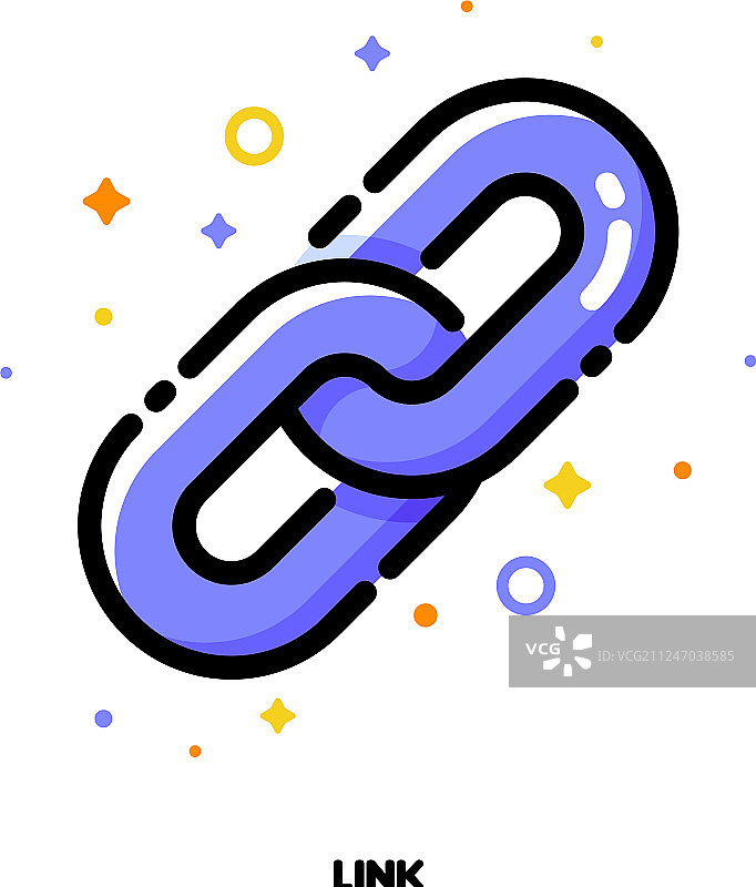 象征SEO超链接的链条图标图片素材