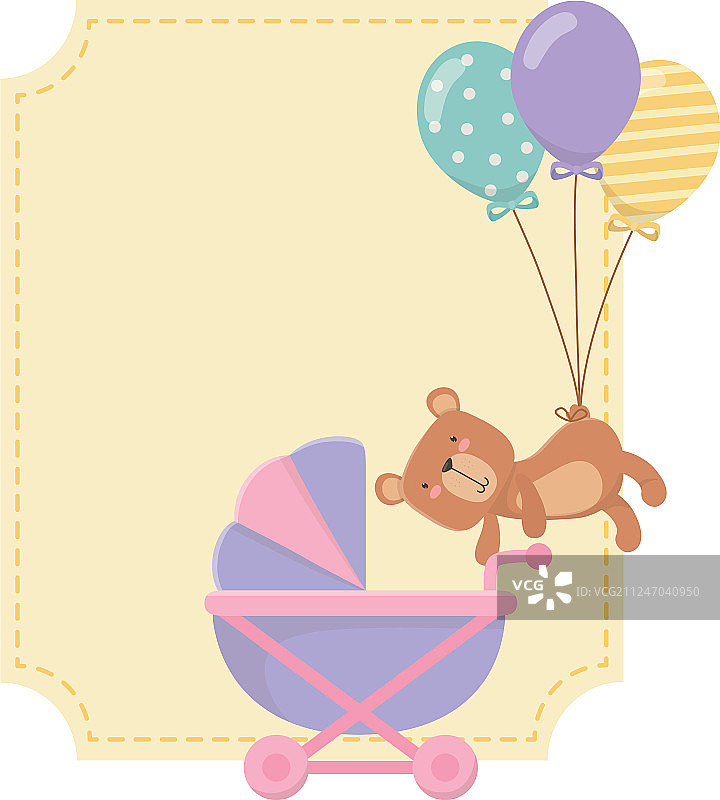 滑板车和泰迪熊设计图片素材