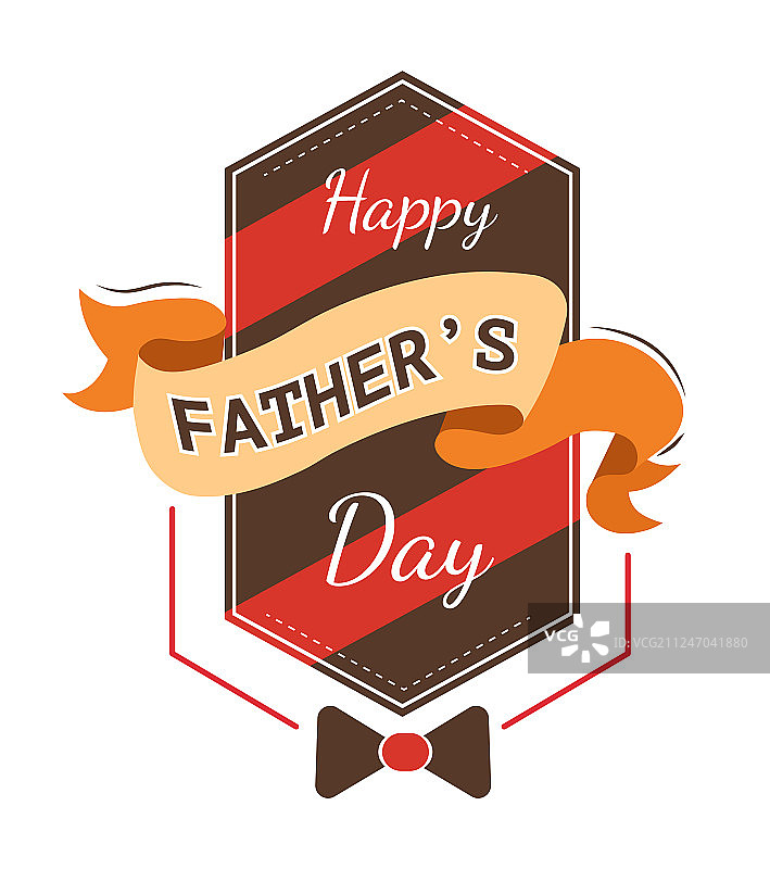 父亲节：领结和丝带图标图片素材