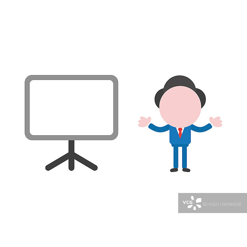 无脸商人形象概念图片素材