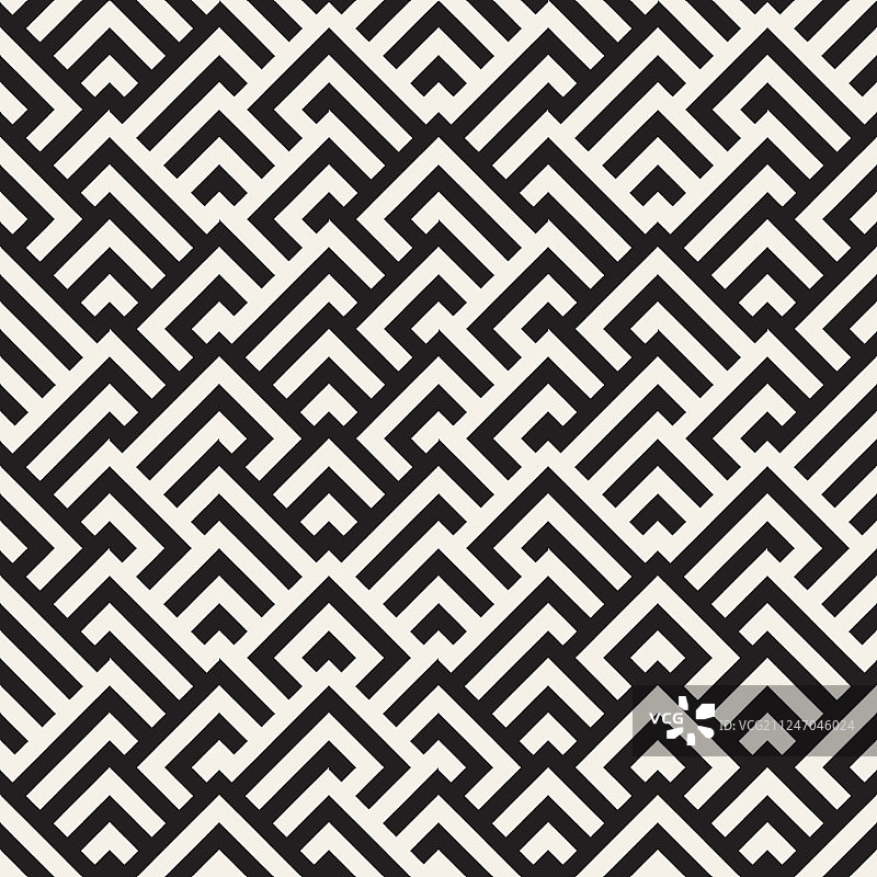 迷宫：缠绕的线条现代图形图片素材