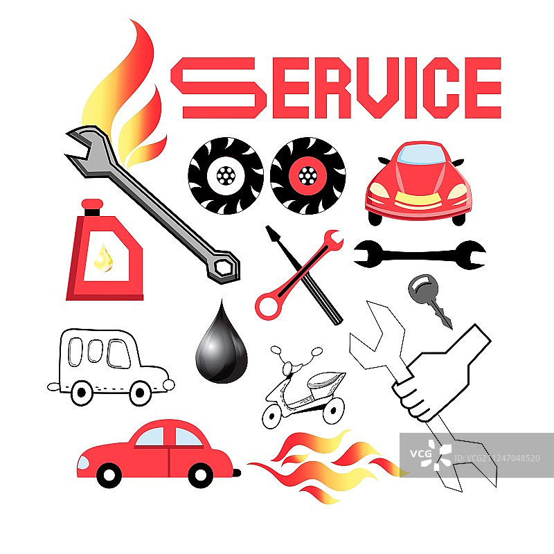 服务车辆合集图片素材