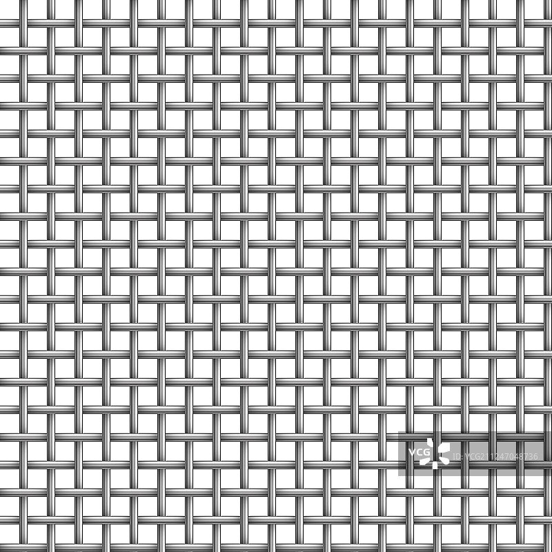白色无缝金属网格图片素材