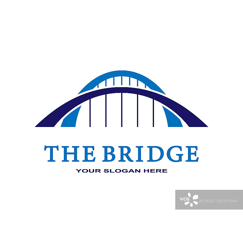 抽象桥梁logo设计模板图片素材