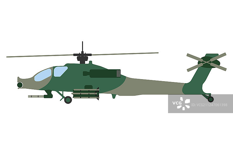 卡通军用直升机设备图标图片素材