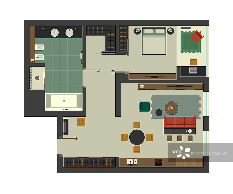 建筑平面图图片素材