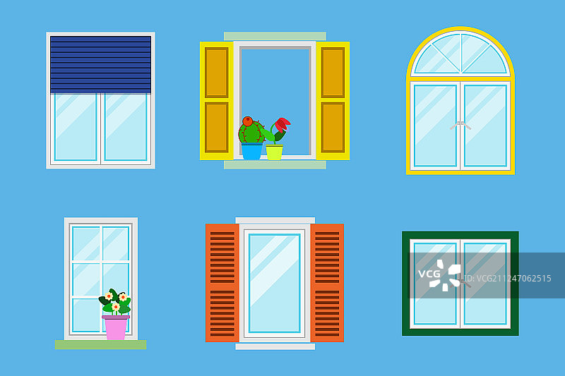 各式彩色精美橱窗图片素材