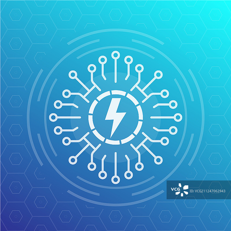 电网电路板技术图标图片素材