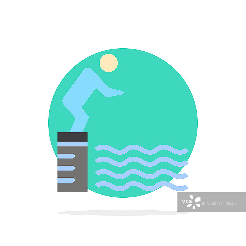 跳水跳台泳池运动抽象圆圈图片素材