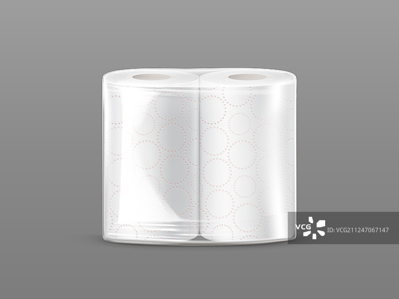 透明包装纸巾包样机图片素材