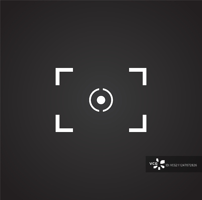 用于图形和网页的取景器图标图片素材