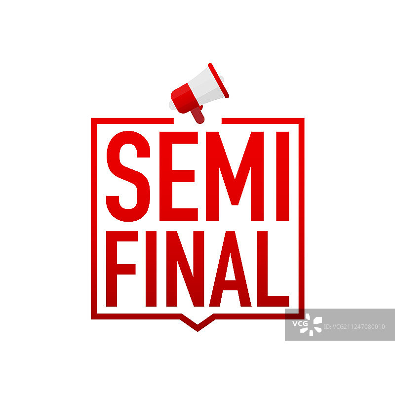 手握扩音器，宣布半决赛图片素材