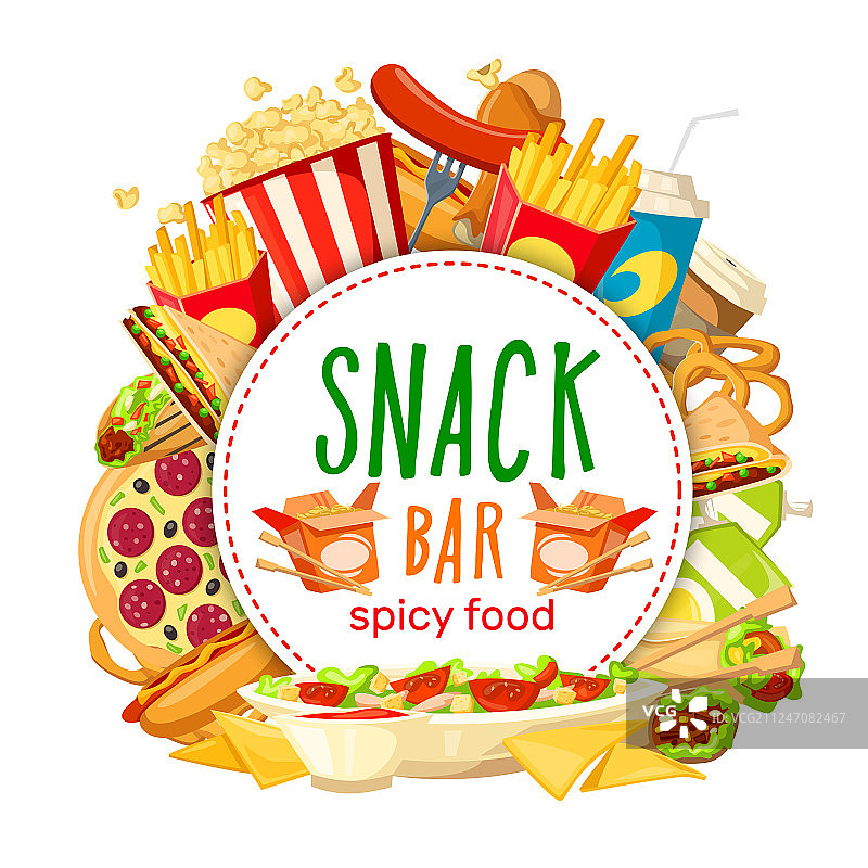 快餐小吃店海报图片素材