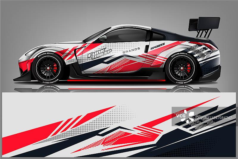 汽车贴花包装设计图片素材