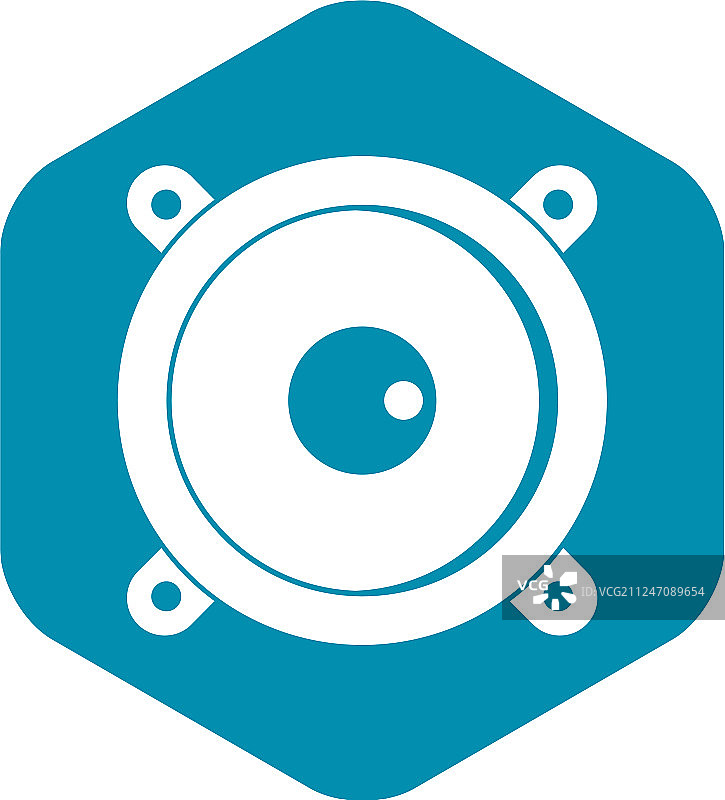 简约风格音频扬声器图标图片素材