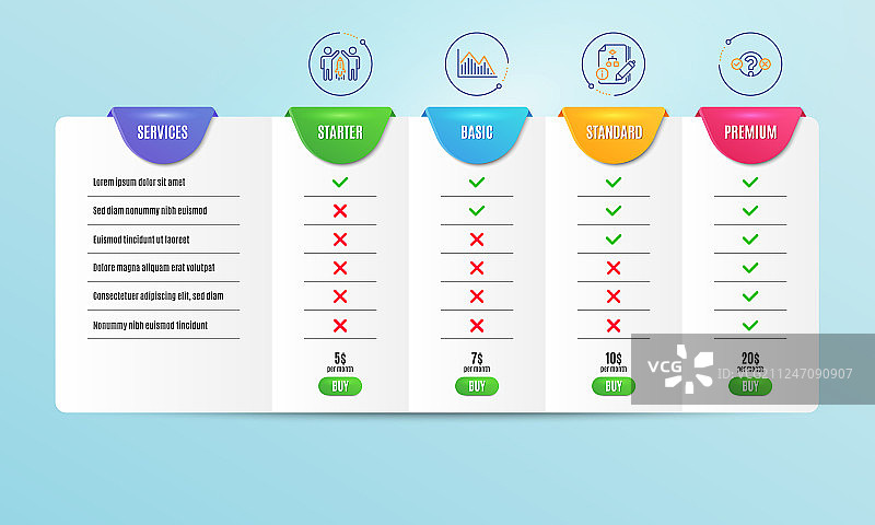 投资图表合作与算法图标图片素材