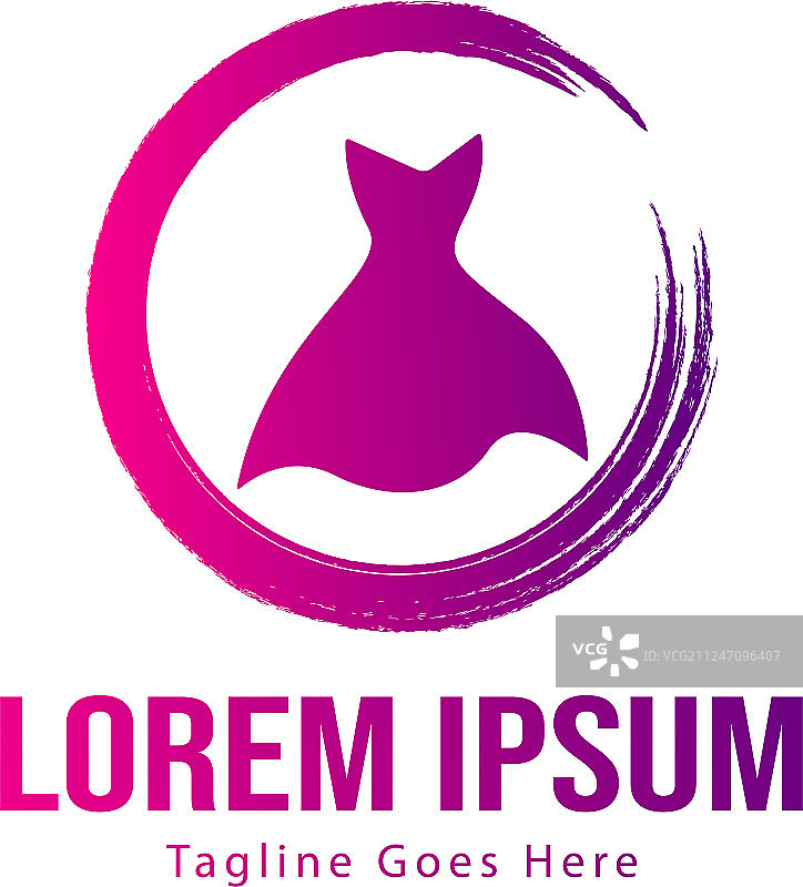 极简主义精品店Logo模板设计图片素材