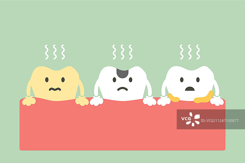 口臭或不良口气牙齿图片素材