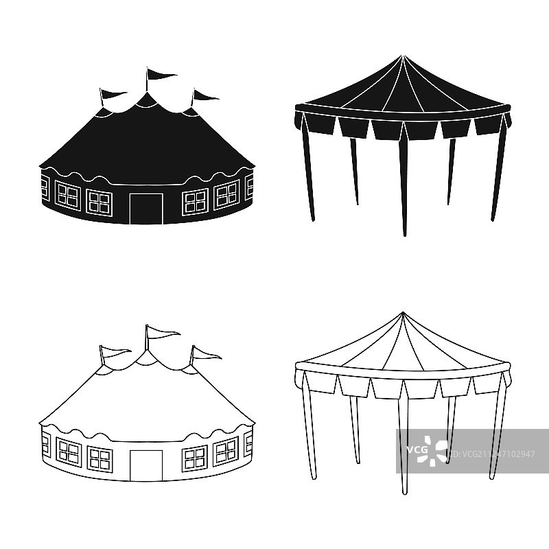 圆形折叠标志图片素材