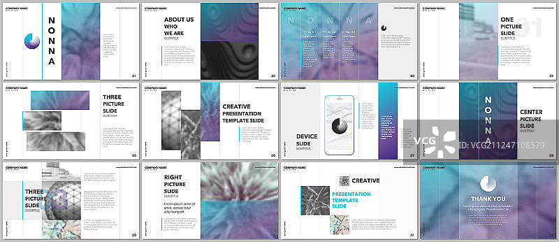 最小演示文稿设计作品集图片素材