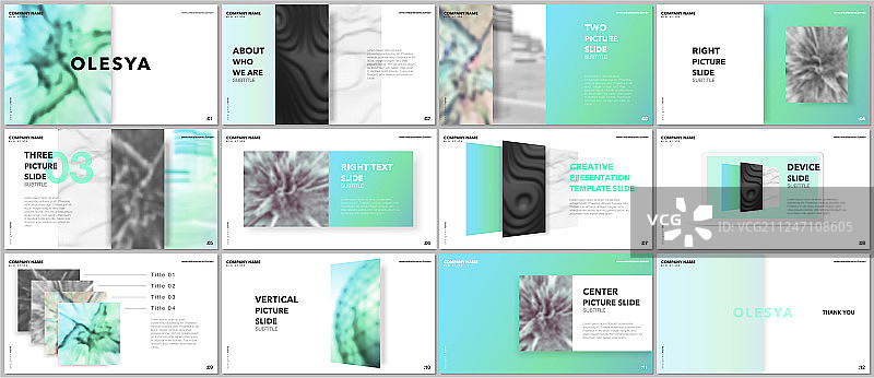 最小演示文稿设计作品集图片素材