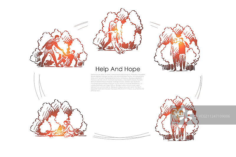 互助与希望图片素材