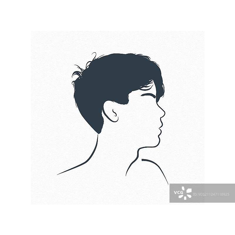 无脸的年轻男子肖像图片素材