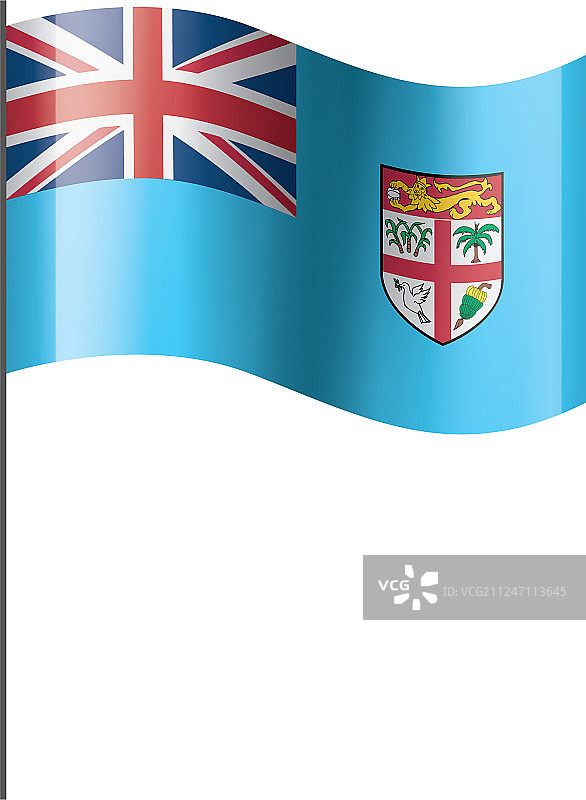 白色的斐济国旗图片素材