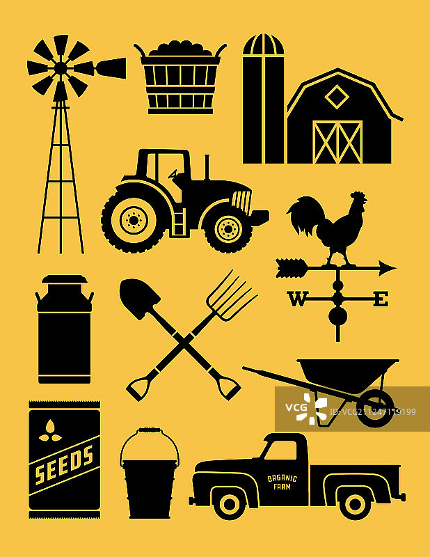 11个精细农场图标合集图片素材