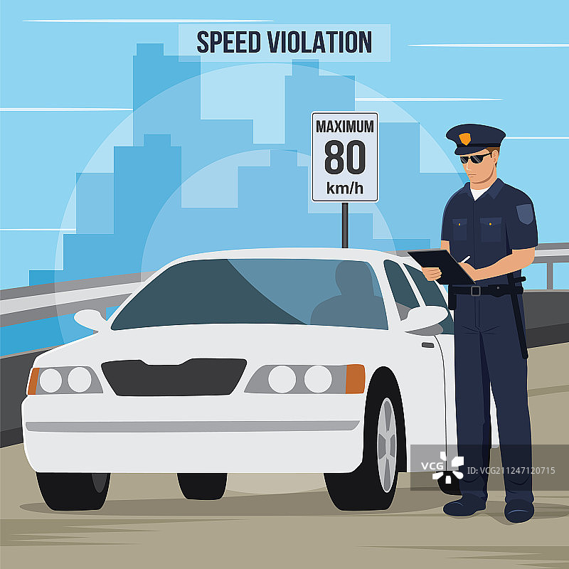 超速交通违规图片素材