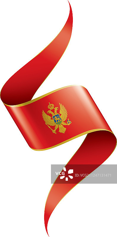 黑山国旗上有白色图片素材