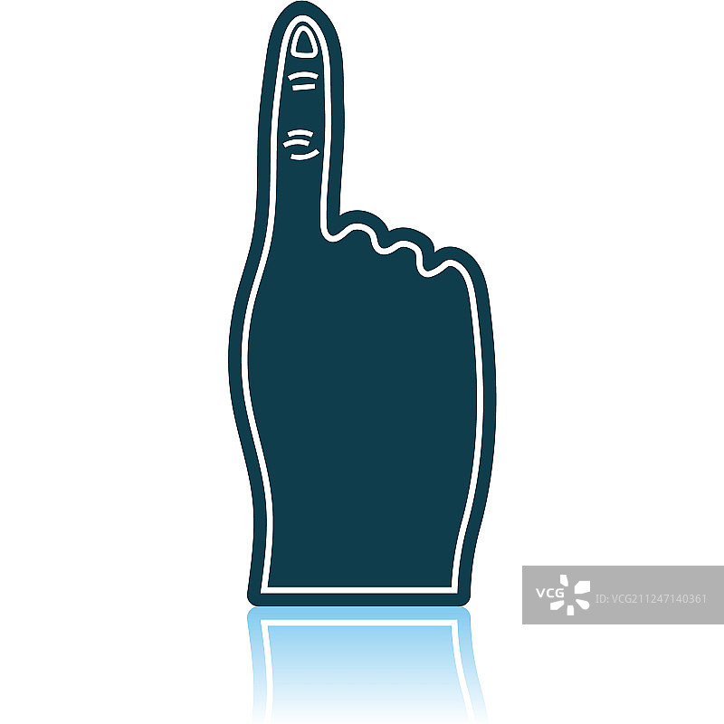 泡沫手指手势图标图片素材