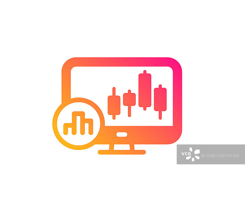 烛台图表图标分析图标志图片素材