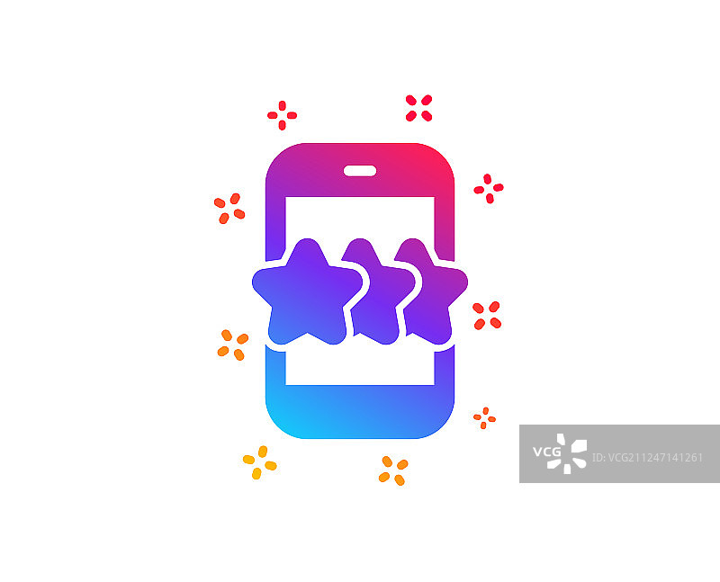 星星图标：反馈评级电话符号图片素材