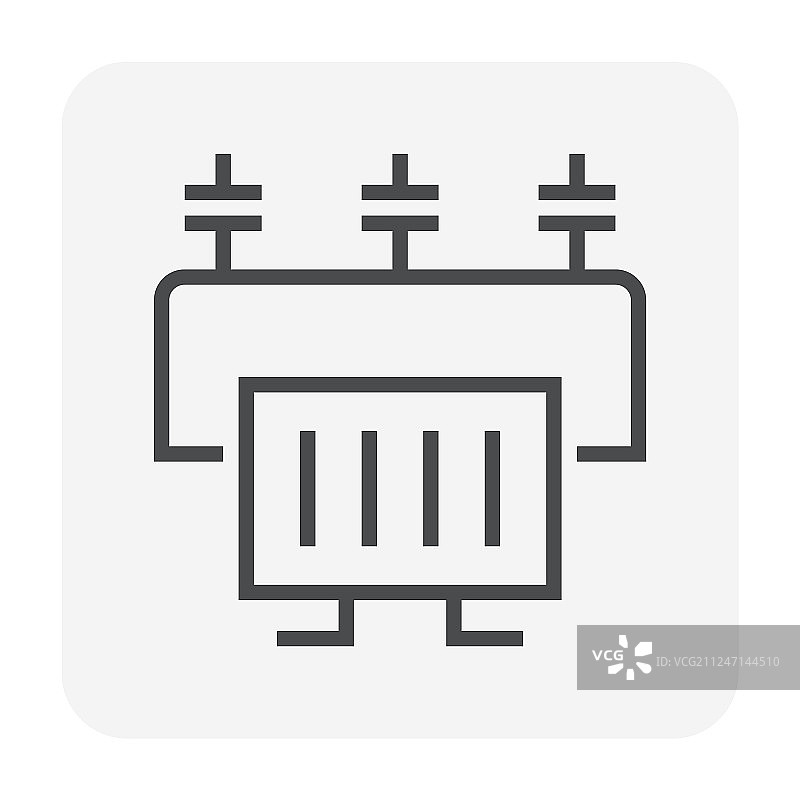 黑色变压器图标图片素材