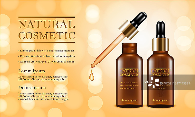 移液管化妆品概念背景写实图片素材