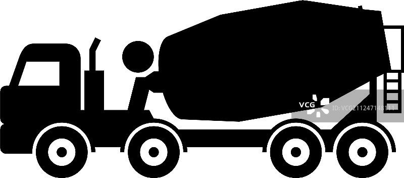 混凝土搅拌车运输车图片素材