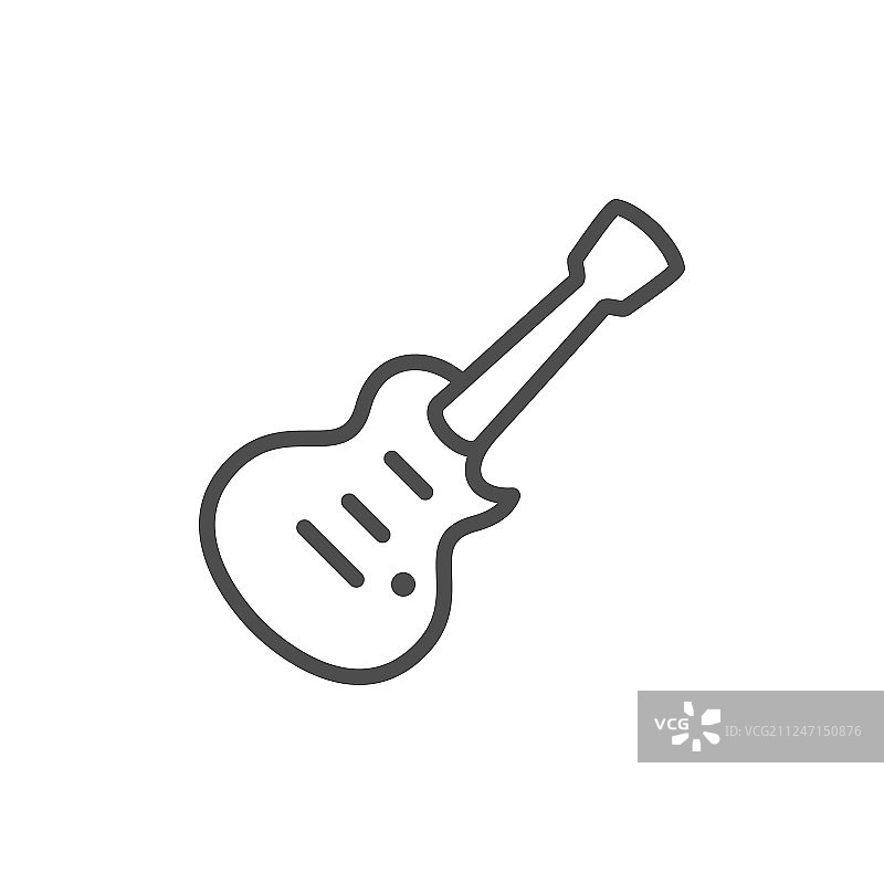 电吉他线性图标图片素材