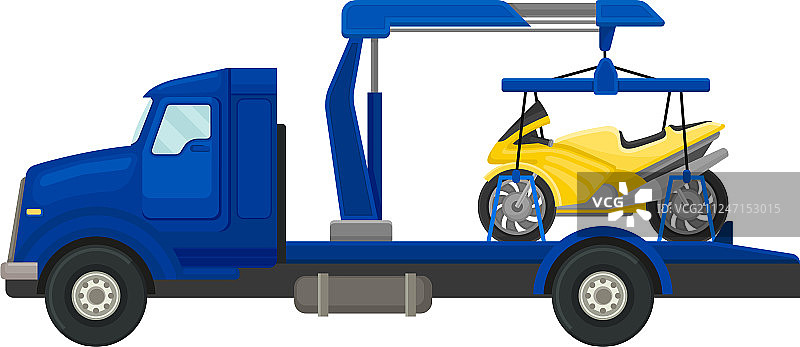 载货平台拖车图片素材