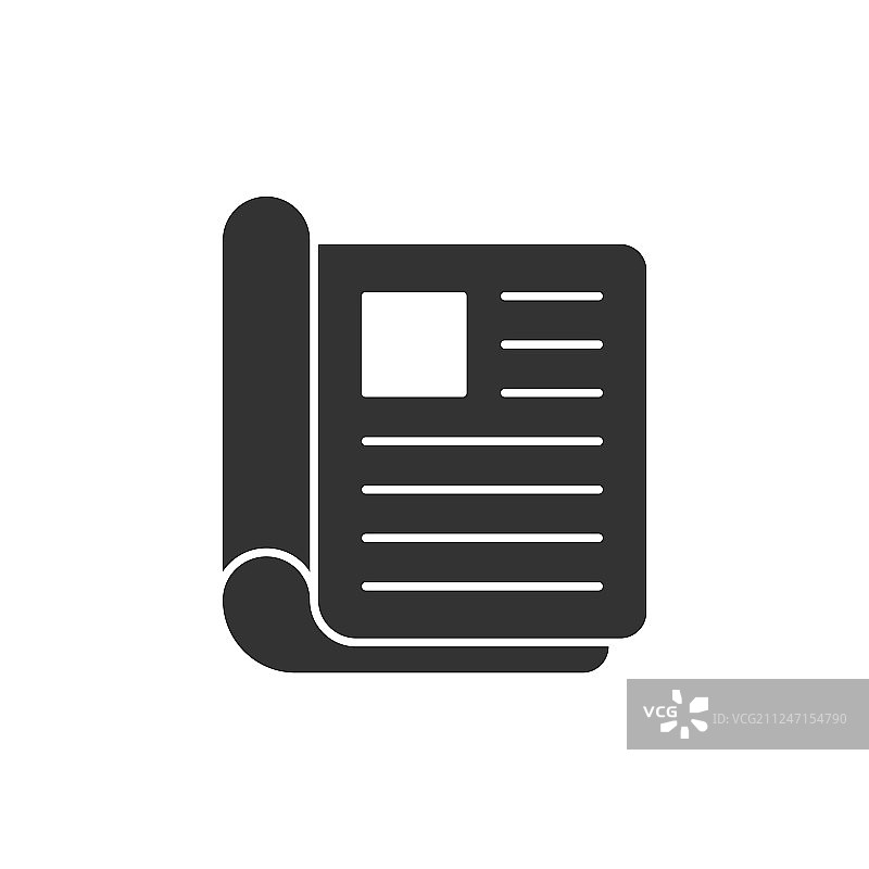 杂志页面图标平面样式新闻白色背景图片素材