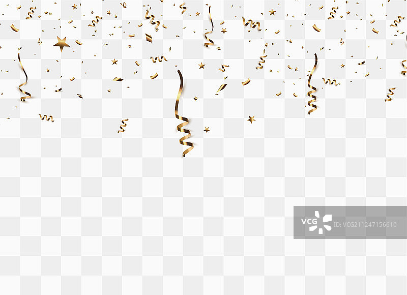 金色纸屑图片素材