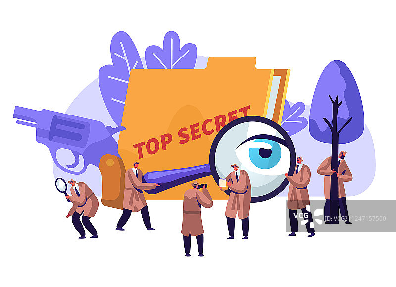 警探私家侦探工作场景图片素材