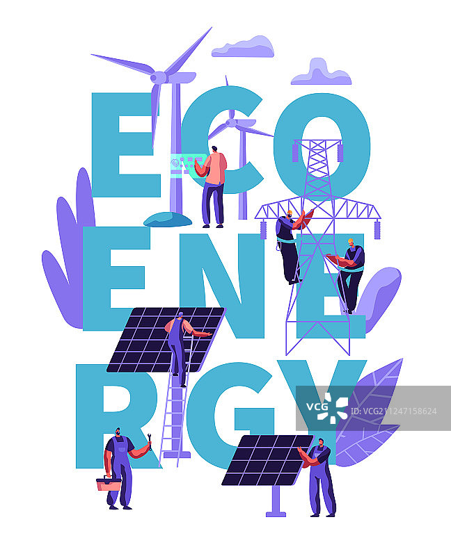 绿色生态替代清洁能源概念图片素材