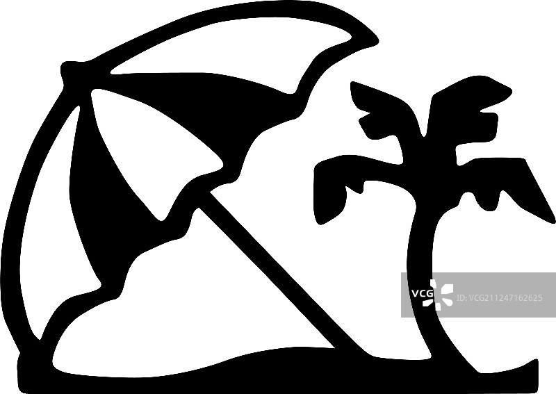 海滩遮阳伞图片素材