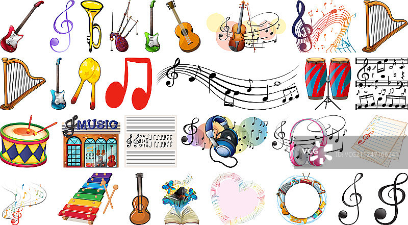 乐器组合图片素材